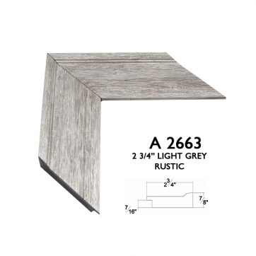 2 3/4 light grey rustic A2663